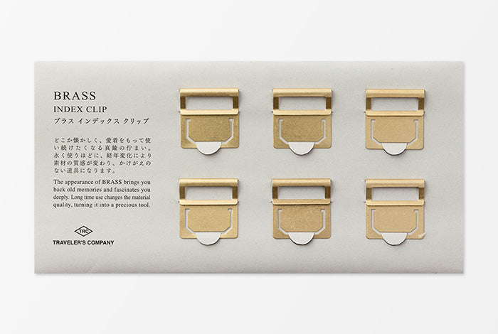 Travelers Company Brass Index Clip 6 Stück
