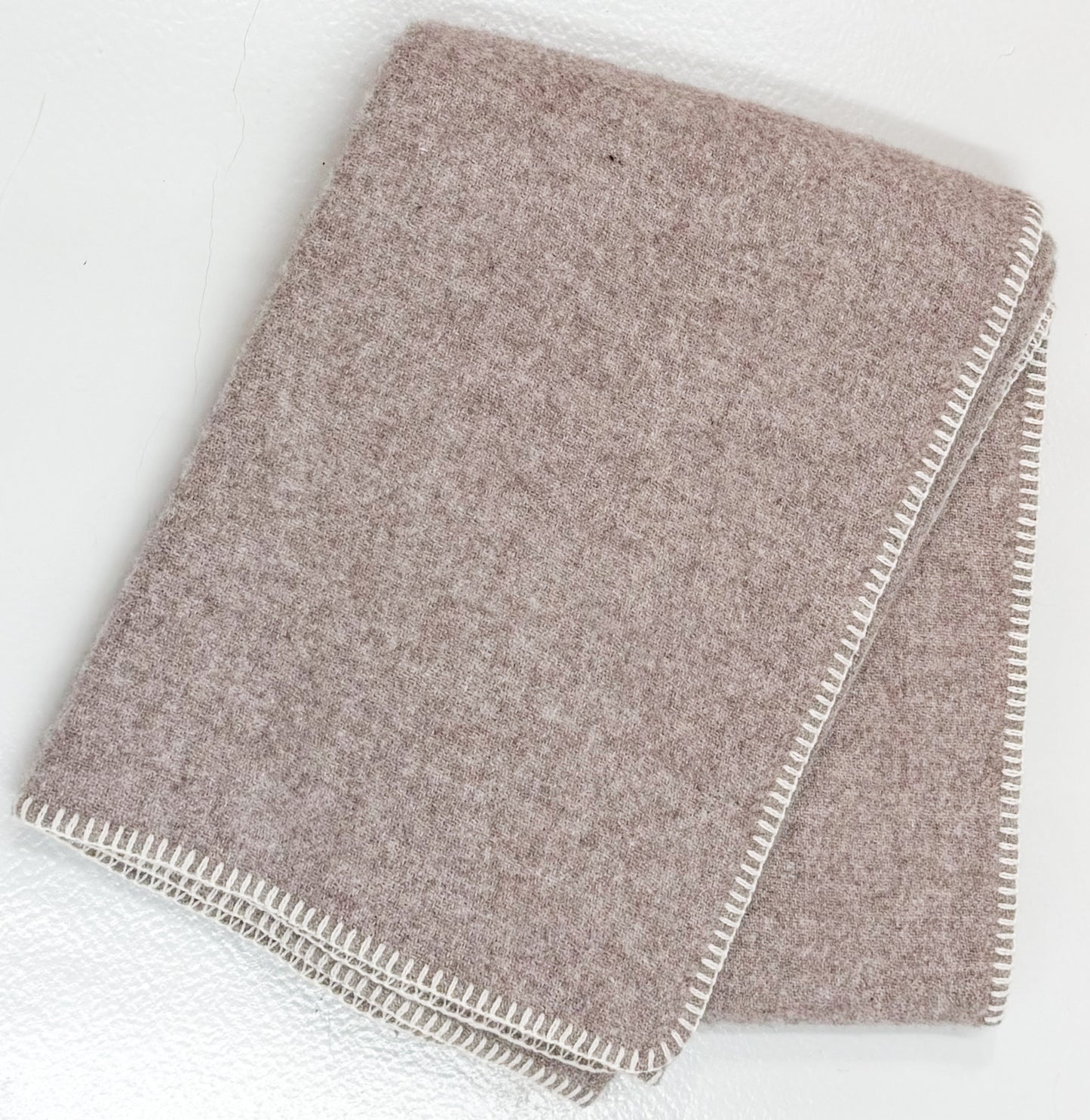 Klippan Yllefabrik Wolldecke 130x180cm Uno Beige Melange