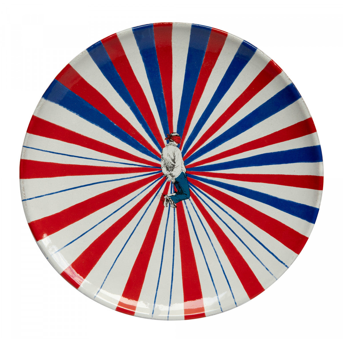 ASTIER de VILLATTE Tricolore サイドプレート Astier de Villatte Tricolore Side Plate with Motif 20.5 cm x 20.2