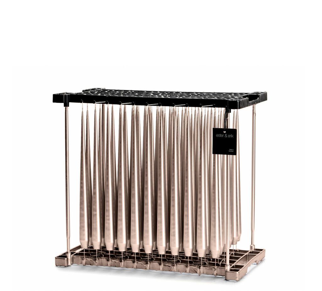 Ester & Erik Peitschenkerze Champagne Metallic #94 32cm