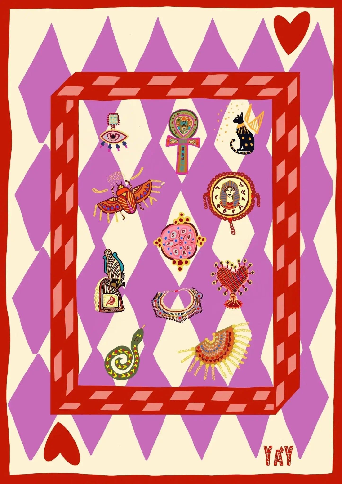 Yày Atelier Tap Art Poster Interactive Love DINA4