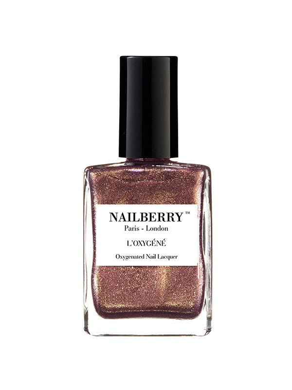 Nailberry Oxy Nail Polish Pink Sand 15 ml pink gold plus fine glitter