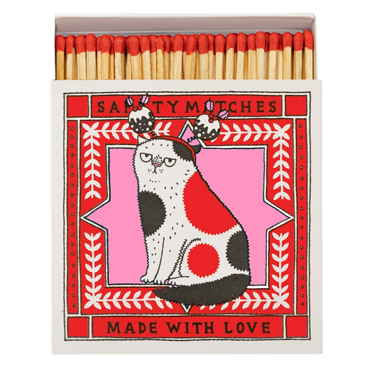 Archivist Safety Matches Festive Cat