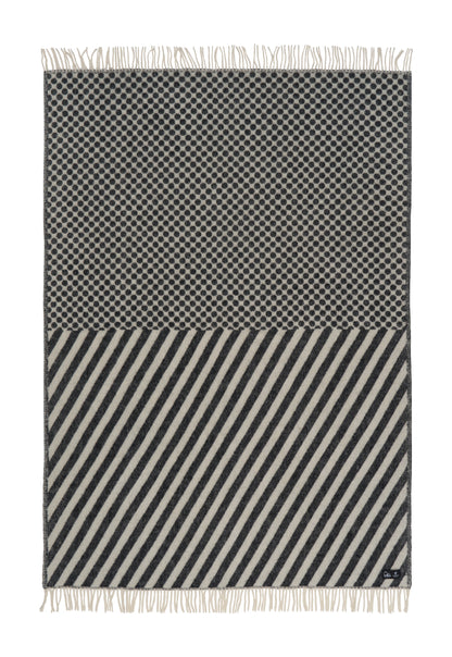 Klippan Yllefabrik Woven Throw Dot & Stripes