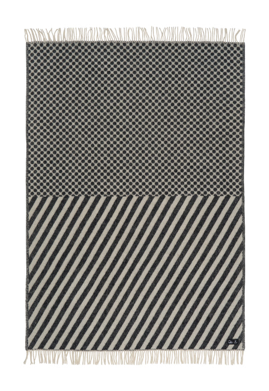 Klippan Yllefabrik Woven Throw Dot & Stripes