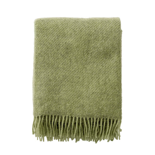 Klippan Yllefabrik Gotland Woven Wool Throw Pear