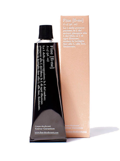fine Deodorant Vetiver Geranium Tube 40g