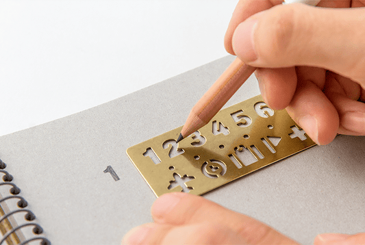 Travelers Company Brass Template Bookmark Number