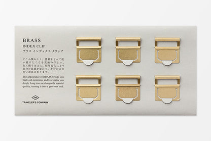 Travelers Company Brass Index Clip 6 Stück