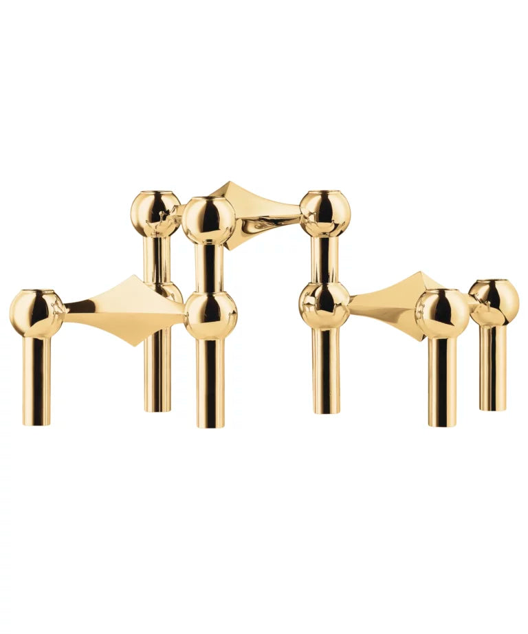 STOFF Nagel Kerzenhalter Solid Brass 3er Set