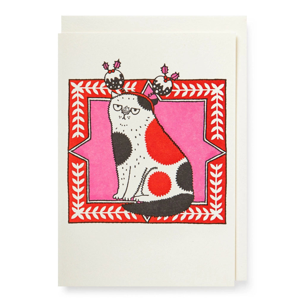 Archivist Grußkarte Christmas Cat Small