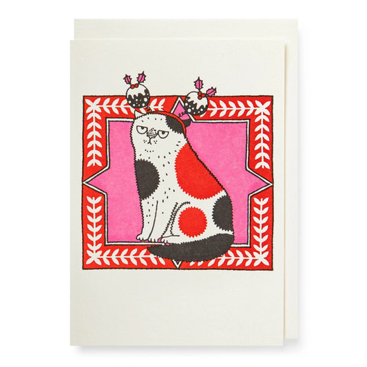 Archivist Grußkarte Christmas Cat Small