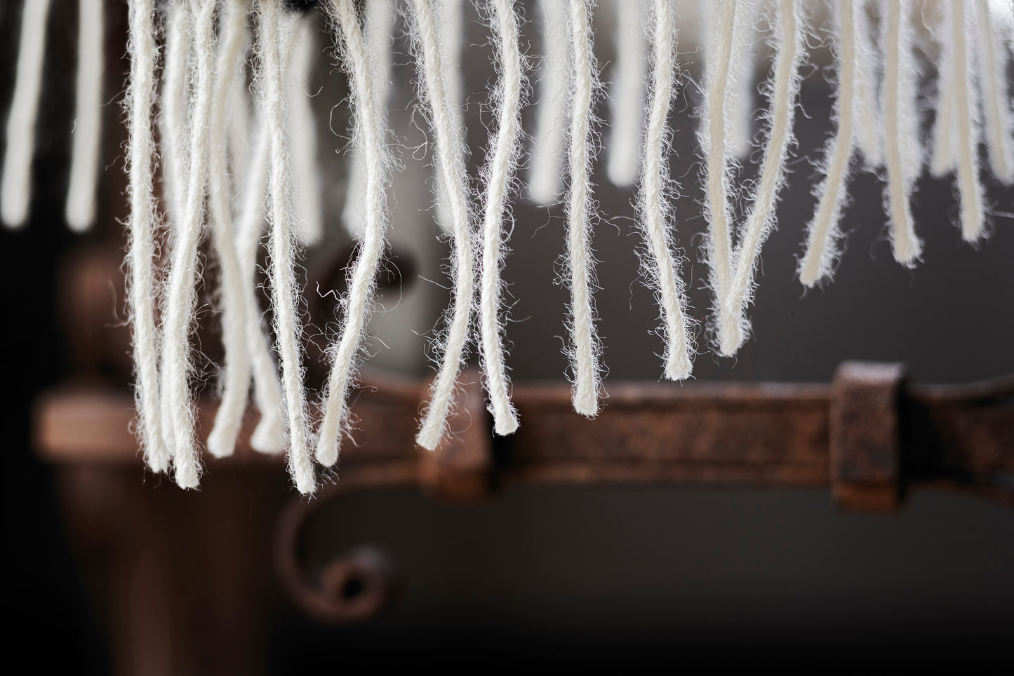 Klippan Yllefabrik Gotland Woven Wool Throw Orange