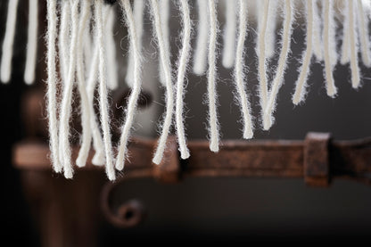 Klippan Yllefabrik Gotland Woven Wool Throw Orange