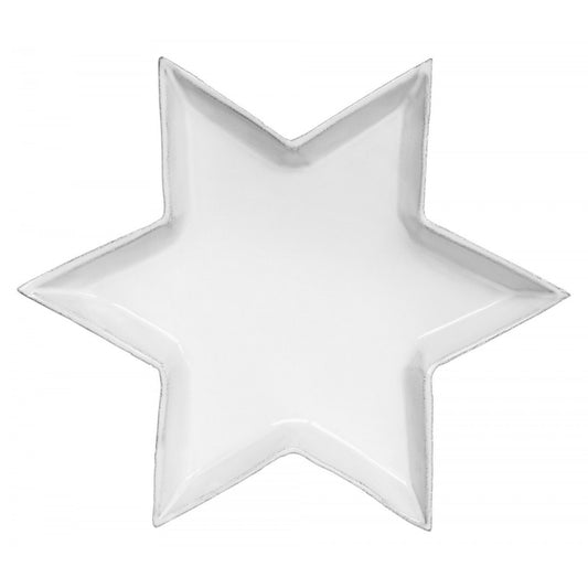 Astier de Villatte Etoile Side Plate Dessert L24 x B24 x H2,5 cm