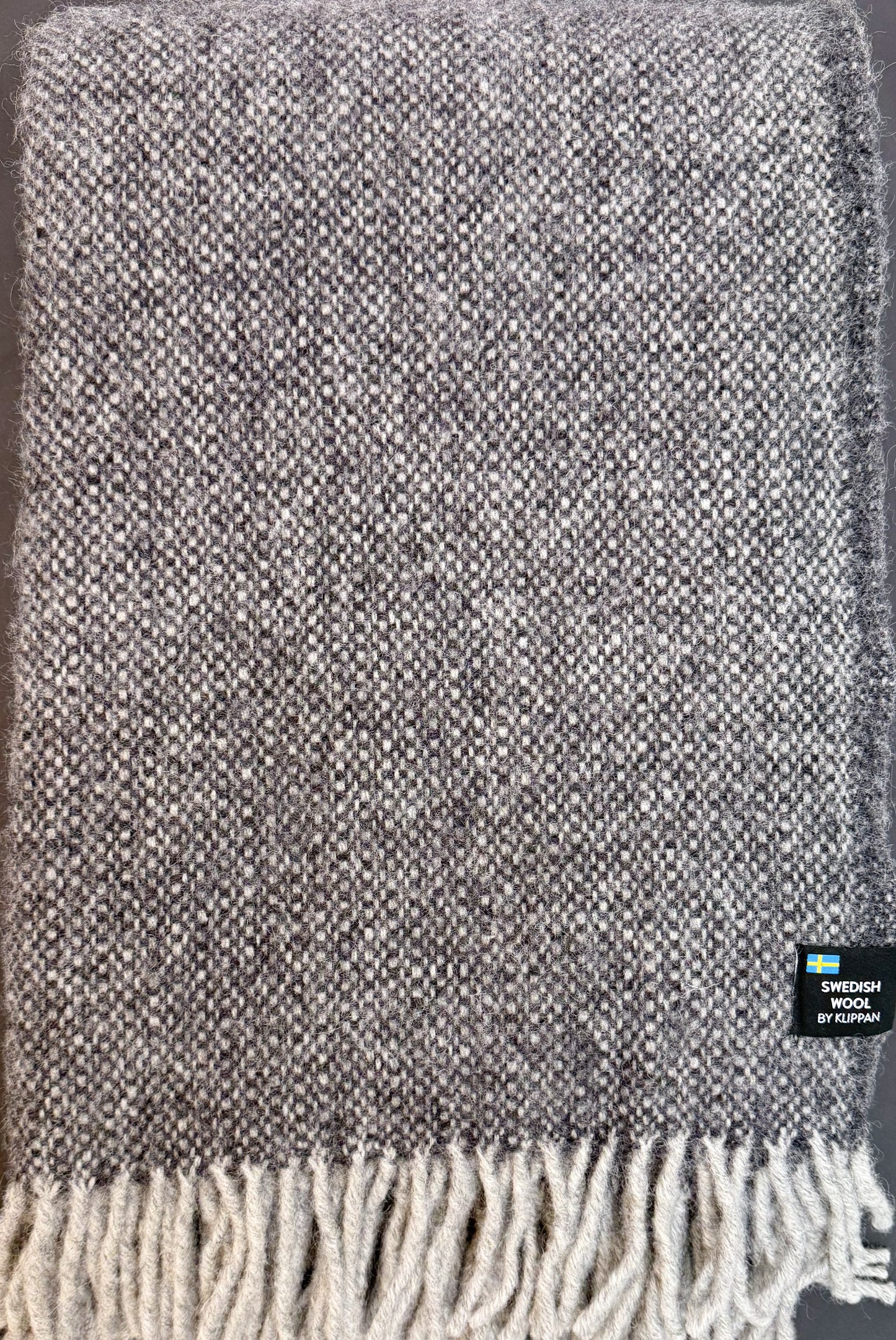 Klippan Yllefabrik Swedish Wool Vide Charcoal