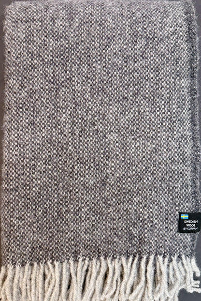 Klippan Yllefabrik Swedish Wool Vide Charcoal
