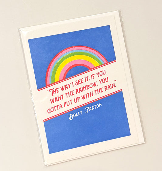 Archivist Grußkarte Dolly Parton Rainbow