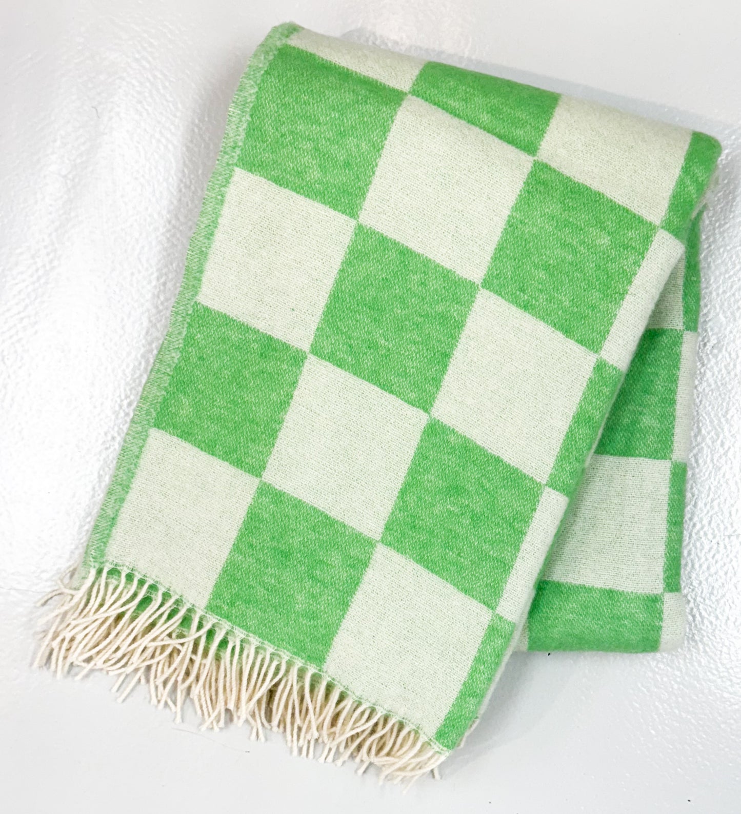 Klippan Yllefabrik Tile Green/White