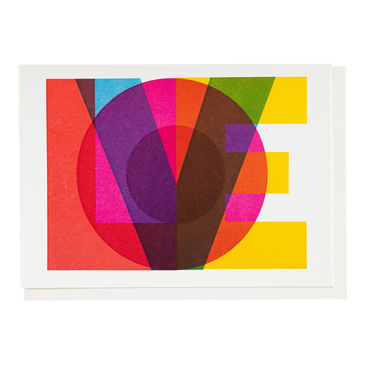 Archivist Grußkarte Block Love by Pressink