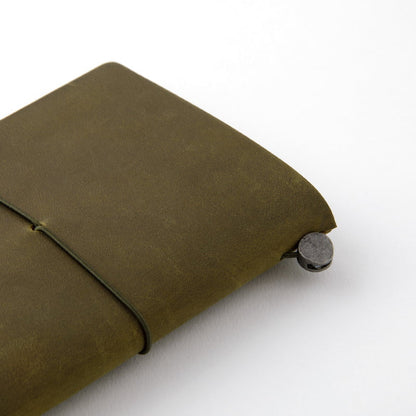 Travelers Company Notebook Leather Cover Olive