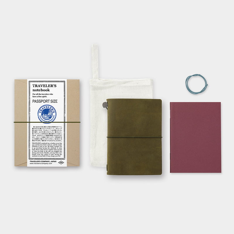 Travelers Company Notebook Leather Cover Olive
