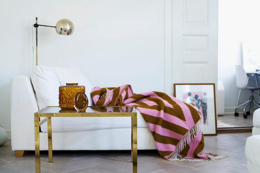 Klippan Yllefabrik Tangent Pink/Caramel