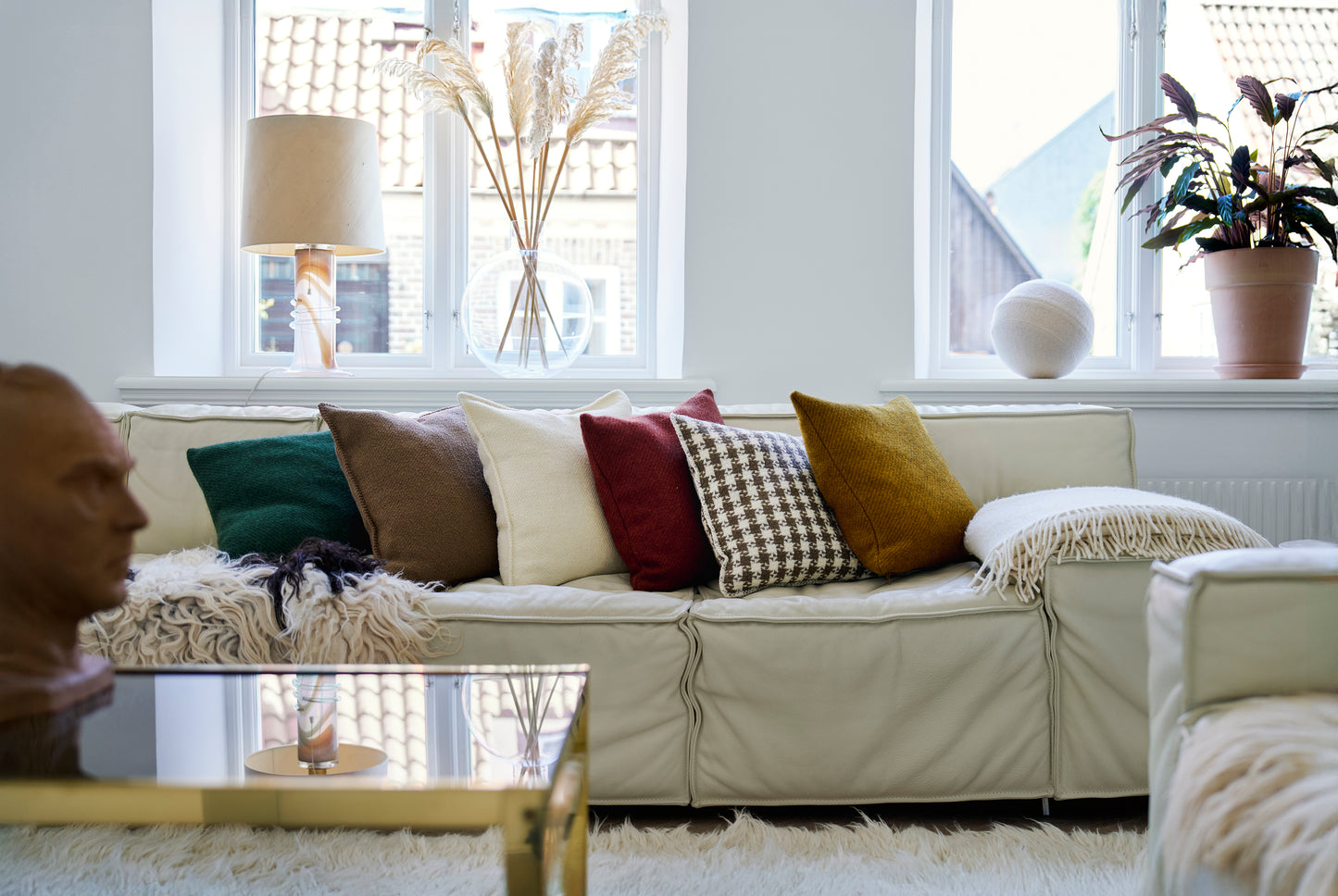 Klippan Yllefabrik Woven Throw Dot & Stripes