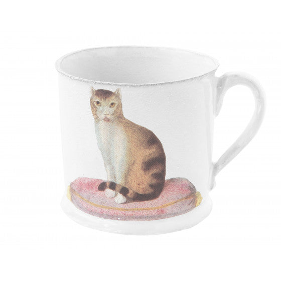 Astier de Villatte Cat Cup L13,5 x B10,5 x H10 cm
