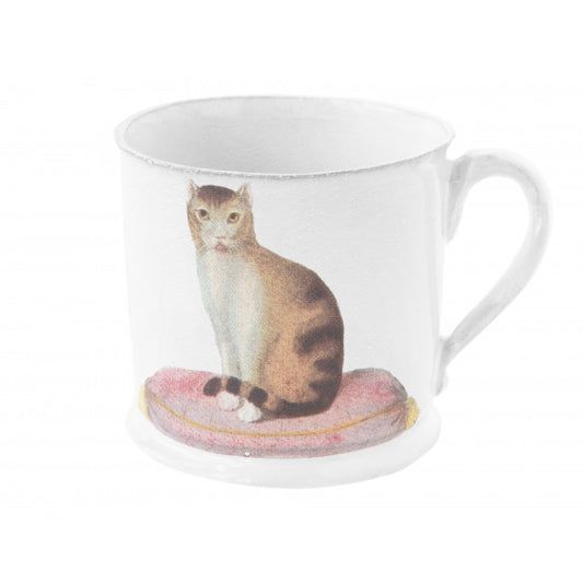 Astier de Villatte Cat Cup L13,5 x B10,5 x H10 cm