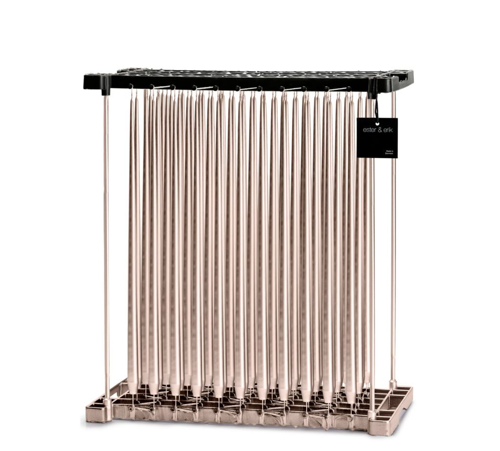 Ester & Erik Peitschenkerze 42cm champagne metallic