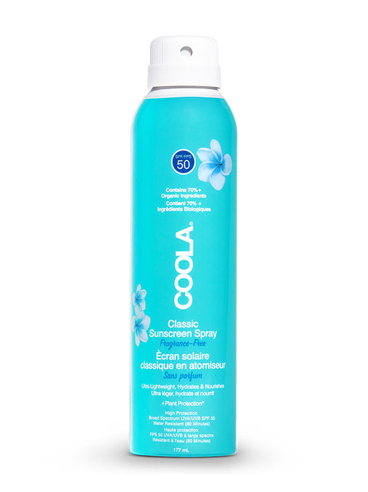 Coola Classic SPF 50 Body Spray Unscented 177 ml