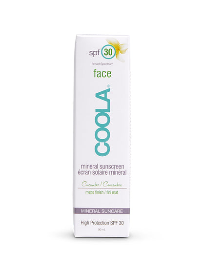 Coola Mineral Face Moisturizer SPF 30  Matte Finish Cucumber 50 ml