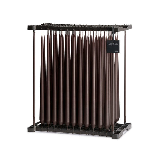 Ester & Erik Peitschenkerze Espresso #79 50cm