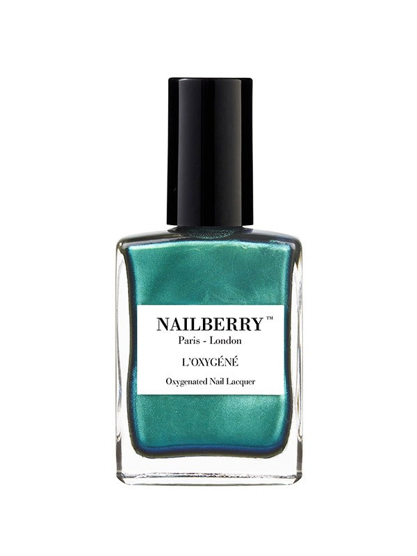 Nailberry Oxy Nail Polish Glamazon 15 ml green blue pearlised