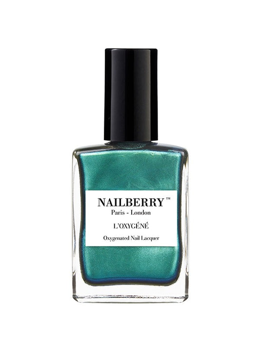 Nailberry Oxy Nail Polish Glamazon 15 ml green blue pearlised