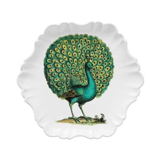 Astier de Villatte John Derian Peacock Plate L27,5 x B25,5 x H3 cm