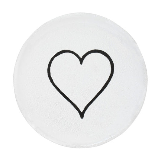 Astier de Villatte Line Heart Plate L11,5 x B11,5 x H1 cm