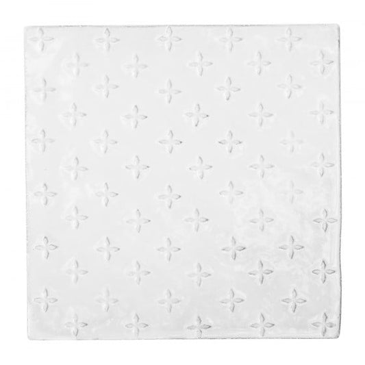 Astier de Villatte Tuileries Small Tile L10 x B10 x H0,5 cm