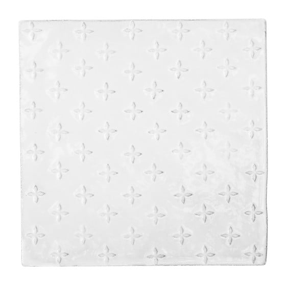 Astier de Villatte Tuileries Tile L18,5 x B18,5 x H0,5 cm