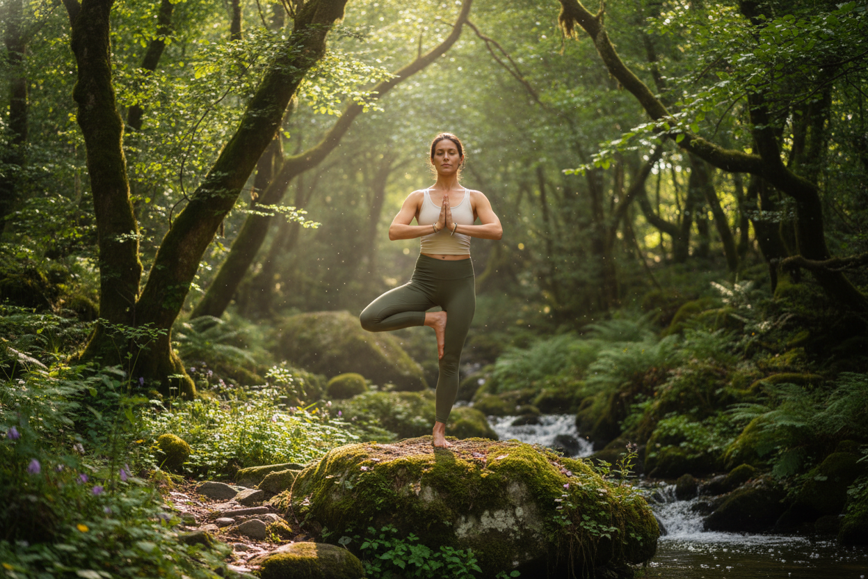 yoga asana baum natur